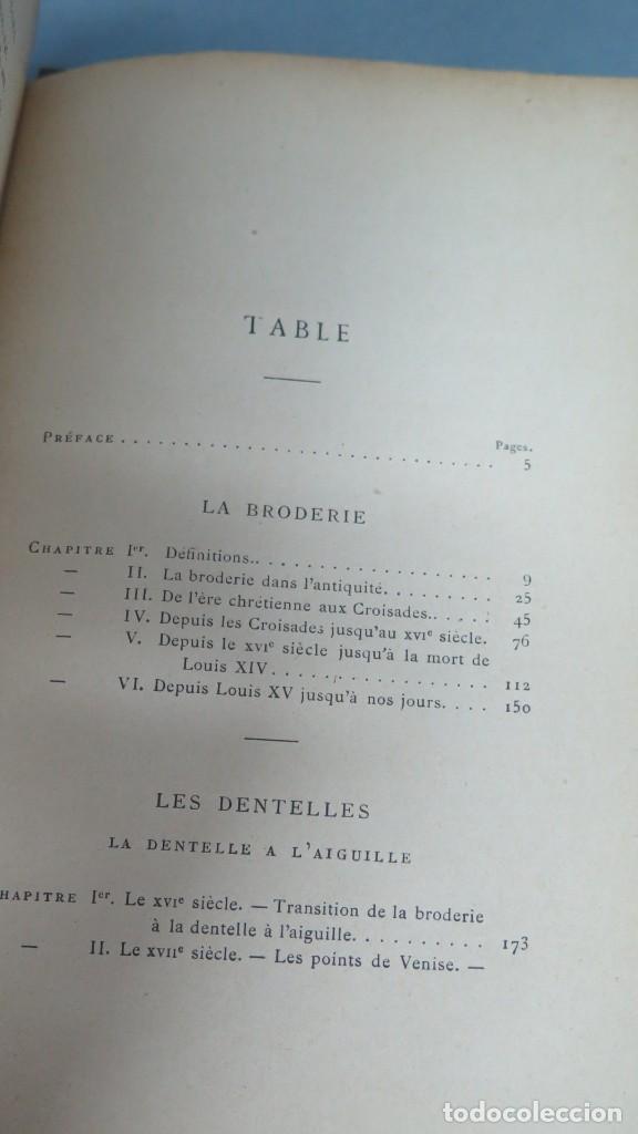 Libros antiguos: 1887.- BRODERIE ET DENTELLES. LEFEBURE - Foto 6