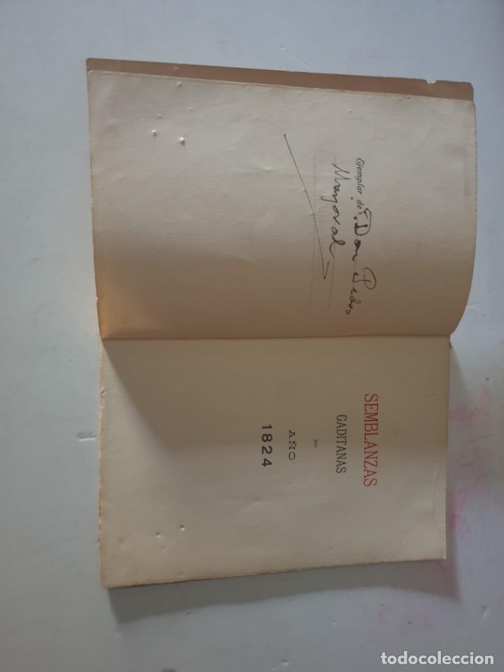 Libros antiguos: SEMBLANZAS GADITANAS 1824 - Foto 2