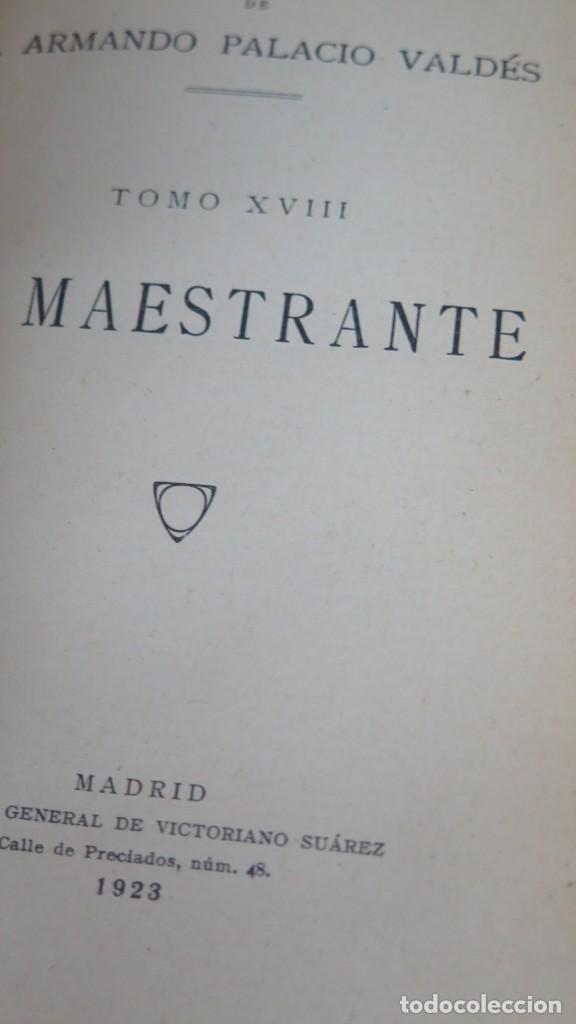 Libros antiguos: 1923.- EL MAESTRANTE. PALACIO VALDES - Foto 2
