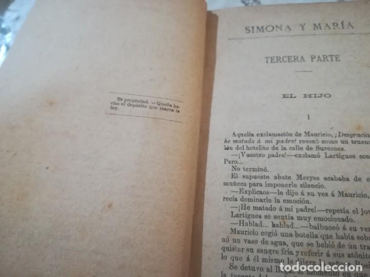 Libros antiguos: Simona y Mar&iacute;a - Xavier de Montepin - 1883 - Foto 7