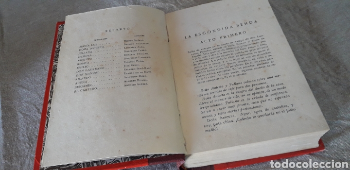 Libros antiguos: TEATRO, ALVAREZ QUINTERO, LA ESCONDIDA SENDA, - Foto 2