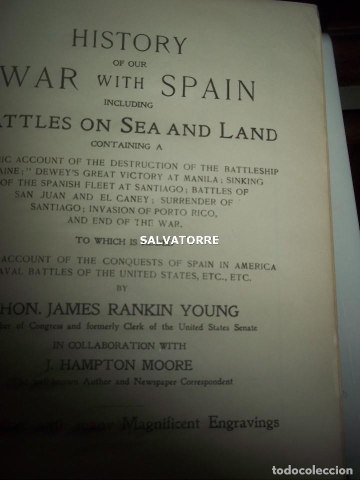 Livros antigos: GUERRA ESPA&Ntilde;A ESTADOS UNIDOS CUBA PUERTO RICO FILIPINAS.1898.JAMES RANKIN.EN INGLES.ILUSTRADO