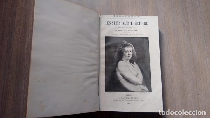 Libros antiguos: LES SEINS DANS LHISTOIRE - G. J. WITKOWSKI - Foto 1