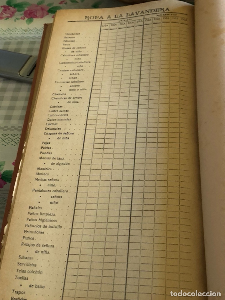 Libros antiguos: Raro dietetario 1922 - Foto 14