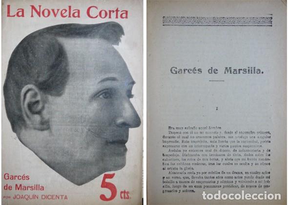 Libros antiguos: DICENTA BENEDICTO, Joaqu&iacute;n. Garc&eacute;s de Marsilla. Novela. 1916. - Foto 1