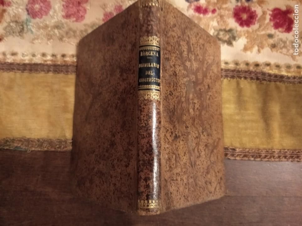 Libros antiguos: L.de la Barcena. Prontuario del constructor. 1870 - Foto 1