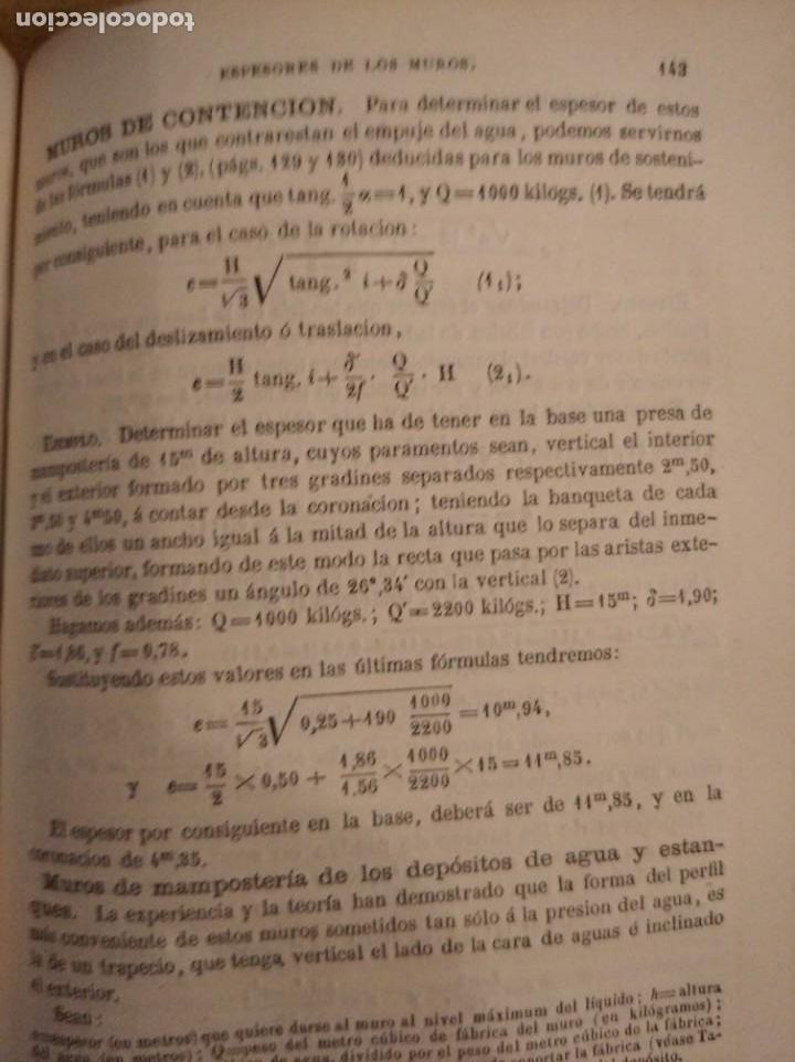 Libros antiguos: L.de la Barcena. Prontuario del constructor. 1870 - Foto 6