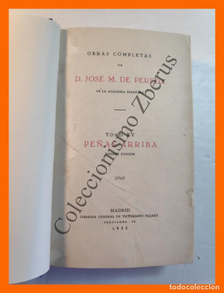 Libros antiguos: Pe&ntilde;as Arriba - Jose M. de Pereda - Foto 3