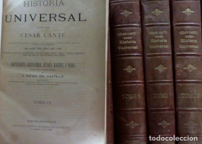 Libros antiguos: CESAR CANTU ... HISTORIA UNIVERSAL ... 1883 - Foto 3