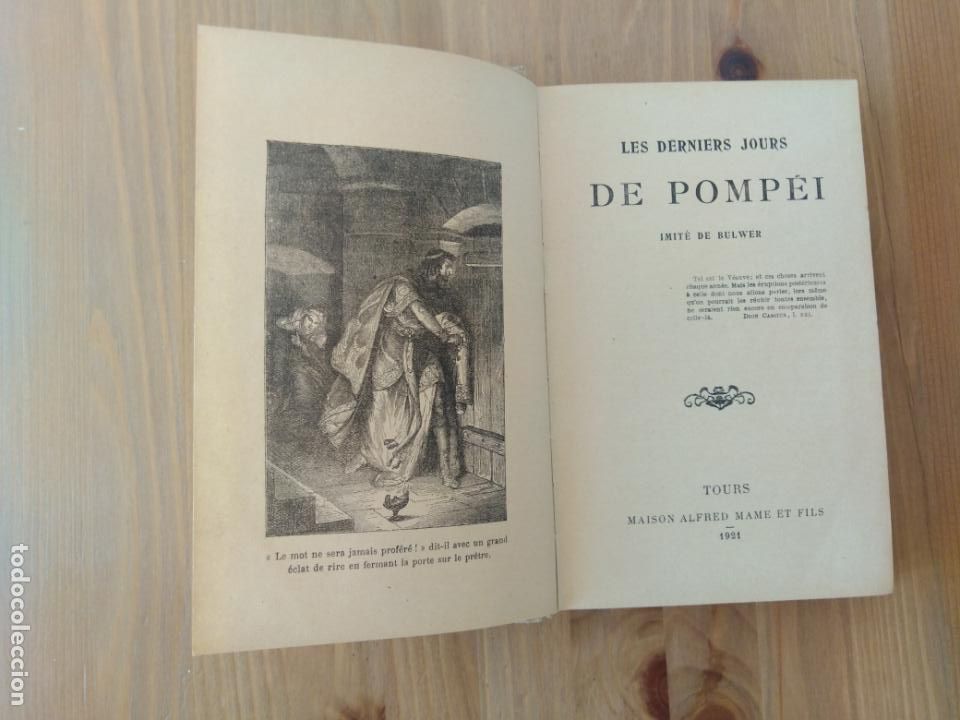 Libros antiguos: Les deniers jours de Pompei. Imite de Bulwer - Foto 2
