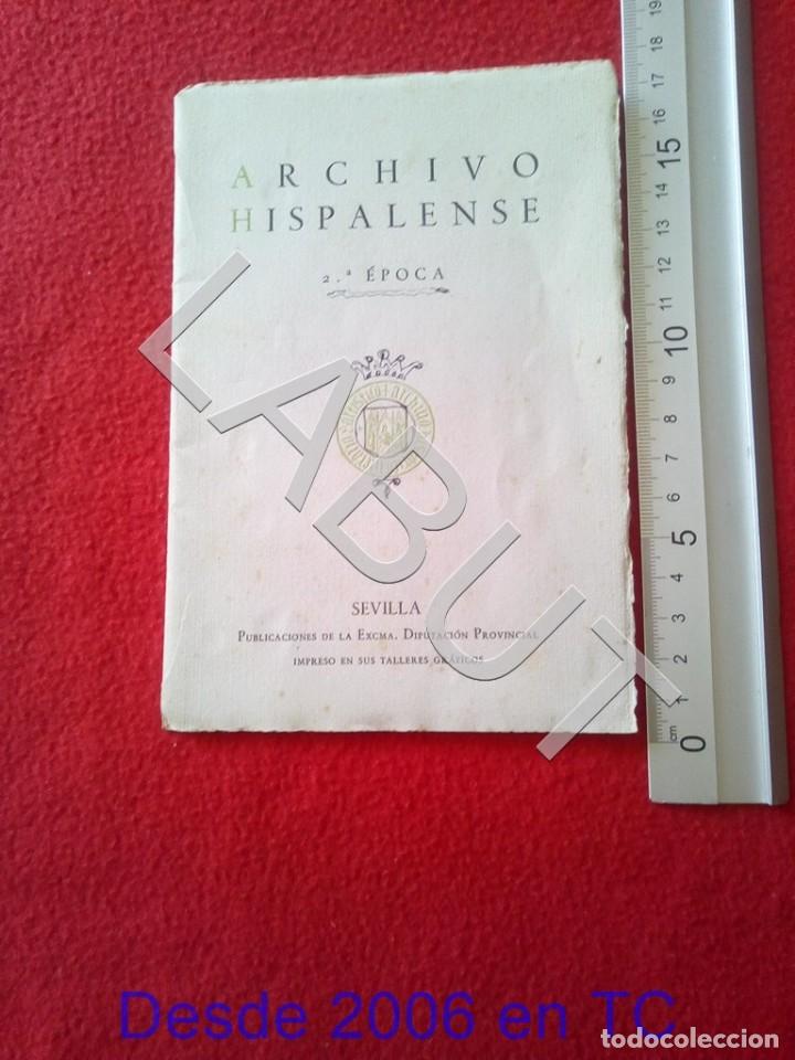 Libros antiguos: ARCHIVO HISPALENSE INDICES FAM6 - Foto 1