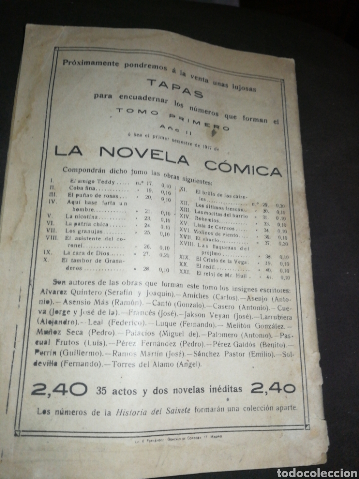 Libros antiguos: A&Ntilde;O 1917,LA NOVELA C&Oacute;MICA, N&deg;47. - Foto 4