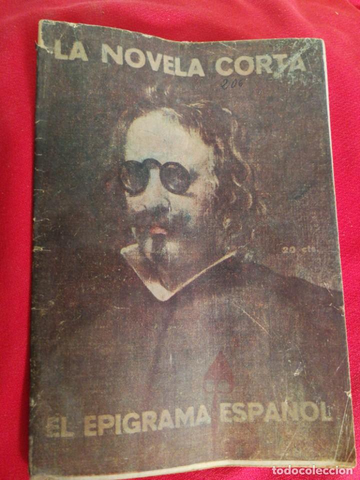Libros antiguos: A&Ntilde;O 1919, LA NOVELA CORTA,EL EPIGRAMA ESPA&Ntilde;OL N&deg;206