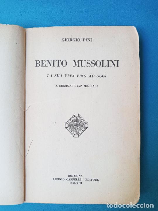 Libros antiguos: Benito Mussolini - Giorgio Pini 1934 - Foto 1