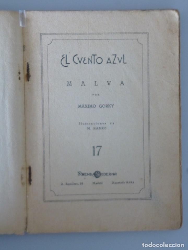 Libros antiguos: M&Aacute;XIMO GORKI // MALVA // ILUSTRA M&Aacute;XIMO RAMOS // EL CUENTO SEMANAL - Foto 2