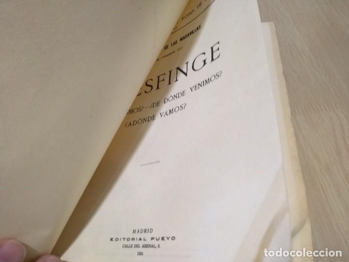 Libros antiguos: La esfinge. Obras completas de Mario Roso de Luna - Foto 5