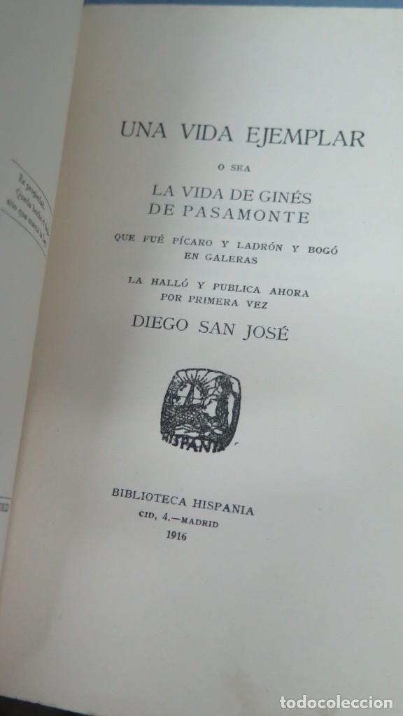 Libros antiguos: 1916.- UNA VIDA EJEMPLAR. DIEGO SAN JOS&Eacute; - Foto 2