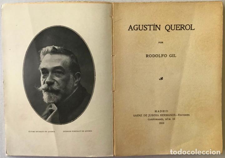 Libros antiguos: AGUST&Iacute;N QUEROL. - GIL, Rodolfo. - Foto 3