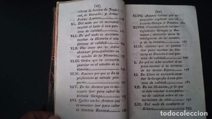 Libros antiguos: TRATADO DE EDUCACIÓN PARA LA NOBLEZA - IMPRENTA DE MANUEL ALVAREZ MADRID 1796 - Foto 12 - 216808120