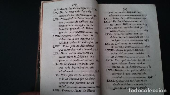 Libros antiguos: TRATADO DE EDUCACIÓN PARA LA NOBLEZA - IMPRENTA DE MANUEL ALVAREZ MADRID 1796 - Foto 13 - 216808120