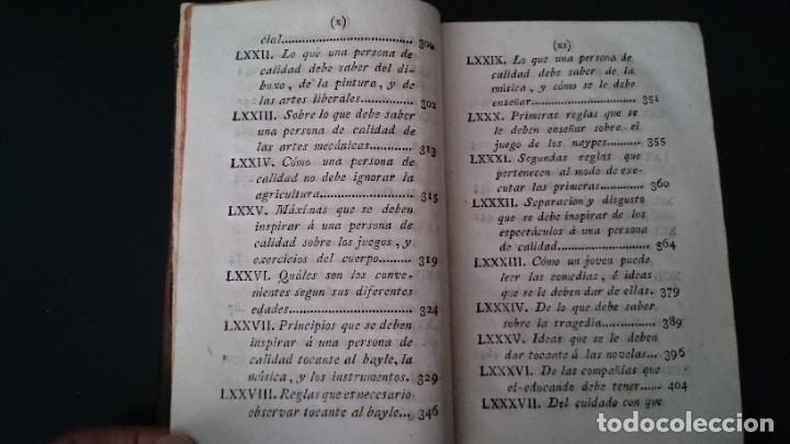 Libros antiguos: TRATADO DE EDUCACIÓN PARA LA NOBLEZA - IMPRENTA DE MANUEL ALVAREZ MADRID 1796 - Foto 14 - 216808120