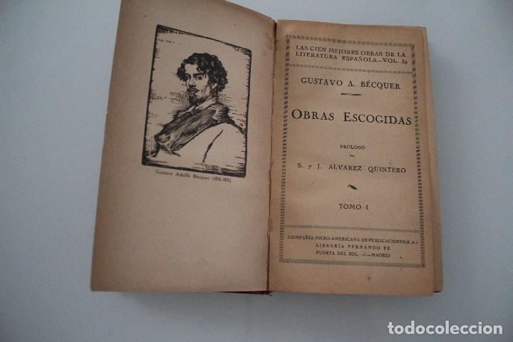 Libros antiguos: OBRAS ESCOGIDAS G. ADOLFO BECQUER TOMO I - Foto 1