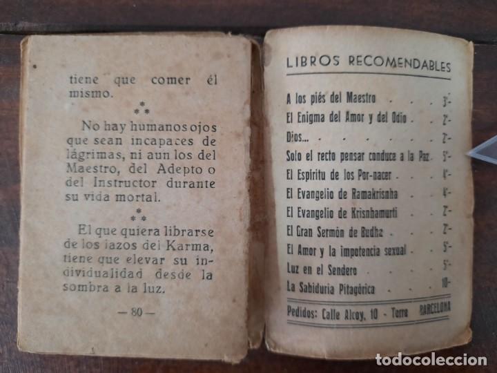 Libros antiguos: LUZ EN EL SENDERO - MABEL COLLINS - NO CONSTA A&Ntilde;O NI EDITOR - Foto 6
