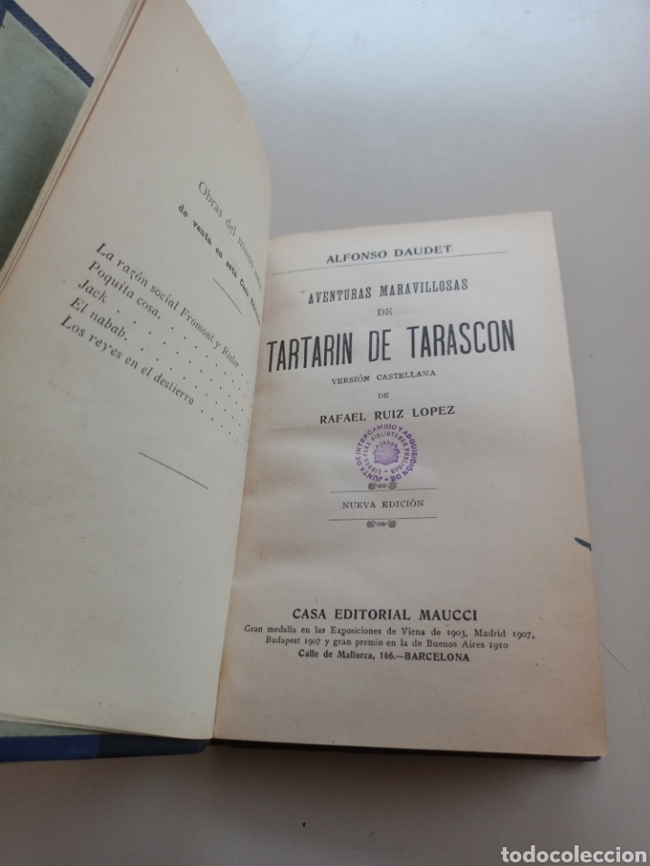 Libros antiguos: Tartarin de Tarascon. Daudet - Foto 3