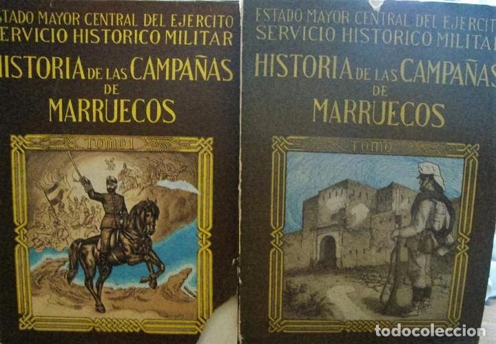 Libros antiguos: Historia De Las Campa&ntilde;as De Marruecos. Tomos 1-2 - Foto 1