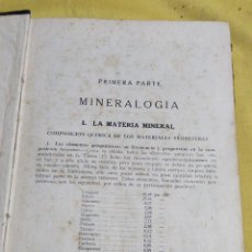 Libros antiguos: ANTIGUO LIBRO DE MINERALOGIA 89 PAGINAS. Lote 217177557