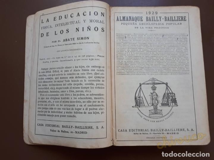 Libros antiguos: Almanaque Bailly-Bailliere - 1929 - Foto 3