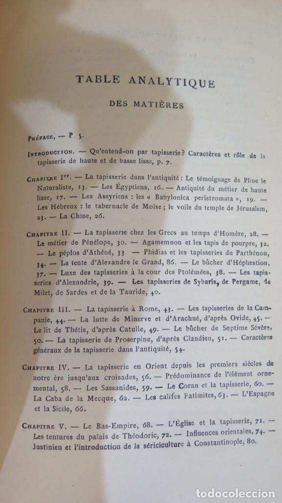 Libros antiguos: LA TAPISSERIE. EUGENE M&Uuml;NTZ - Foto 4