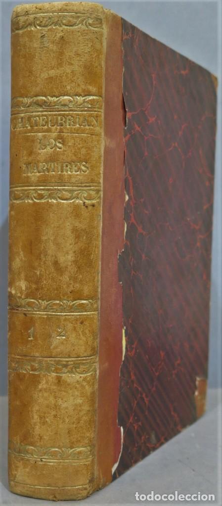 Libros antiguos: 1845.- LOS M&Aacute;RTIRES. CHATEAUBRIAND. 2 TOMOS - Foto 1