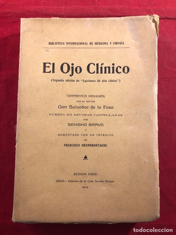 Libros antiguos: El ojo cl&iacute;nico 1915 - Foto 1