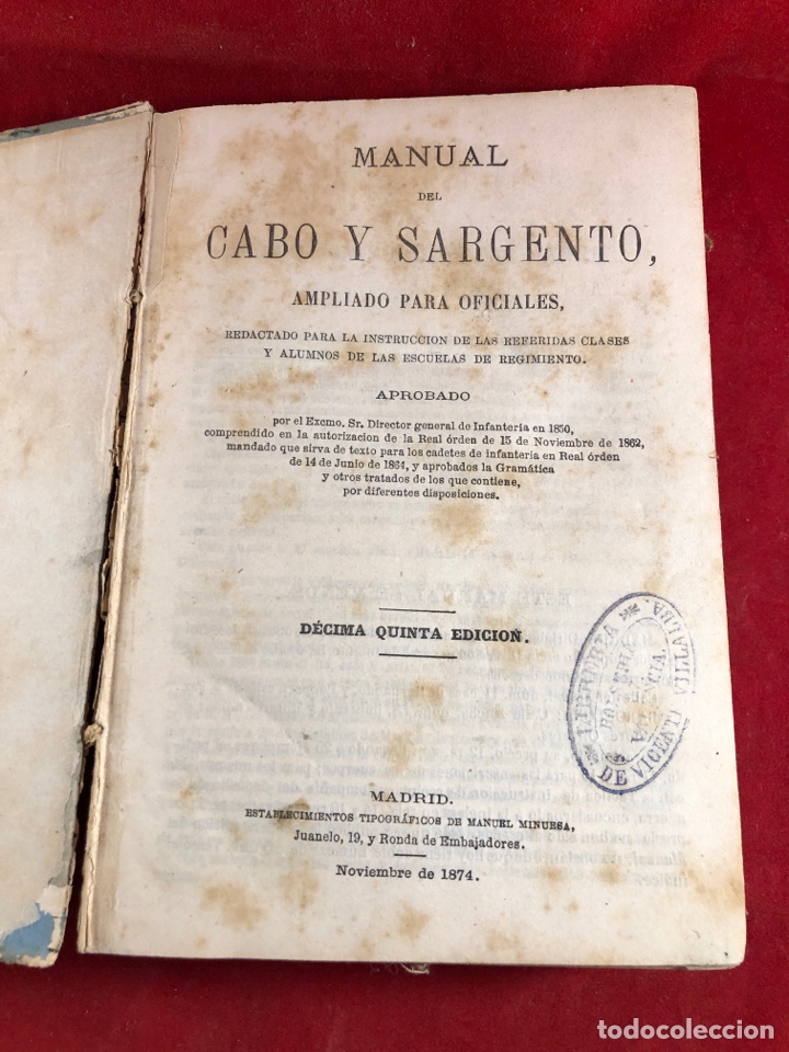 Libros antiguos: Manual del Cabo y sargento - Foto 2