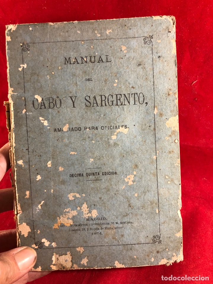 Libros antiguos: Manual del Cabo y sargento - Foto 1