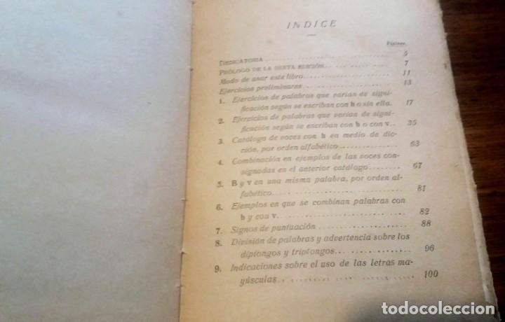 Libros antiguos: Pr&aacute;cticas de ortograf&iacute;a dudosa. D. Jos&eacute; de Casas. 1929 - Foto 4
