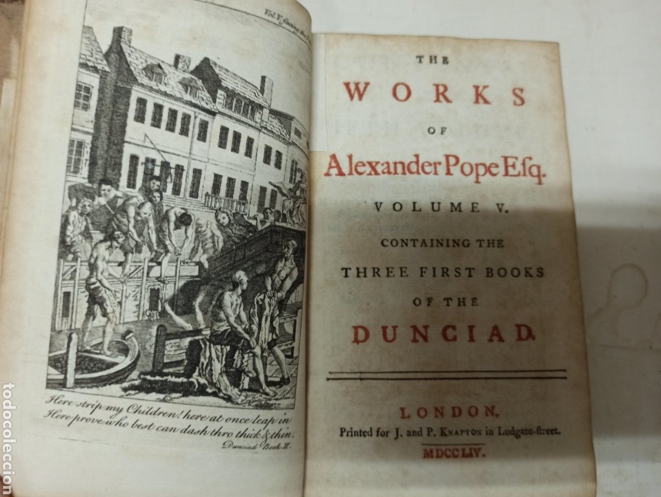 Libros antiguos: OBRAS DE ALEXANDER POPE EN INGLÉS SIGLO XVIII 1754 TOMOS 2 A 10 CON 21 GRABADOS - Foto 9 - 218204645