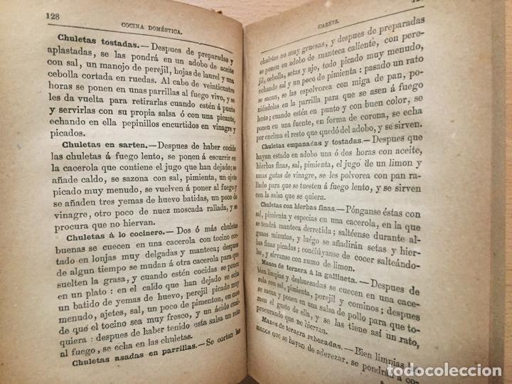 Libros antiguos: EL LIBRO DE LA FAMILIAS COCINA 1889 - Foto 8