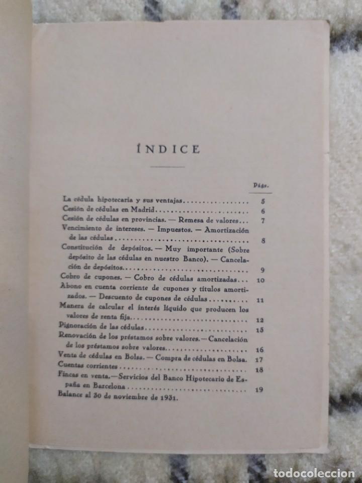 Libros antiguos: 1931. Facs&iacute;mil c&eacute;dula hipotecaria. - Foto 4