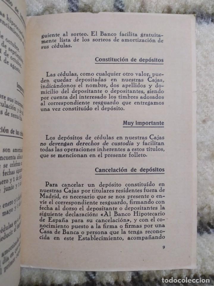 Libros antiguos: 1931. Facs&iacute;mil c&eacute;dula hipotecaria. - Foto 6