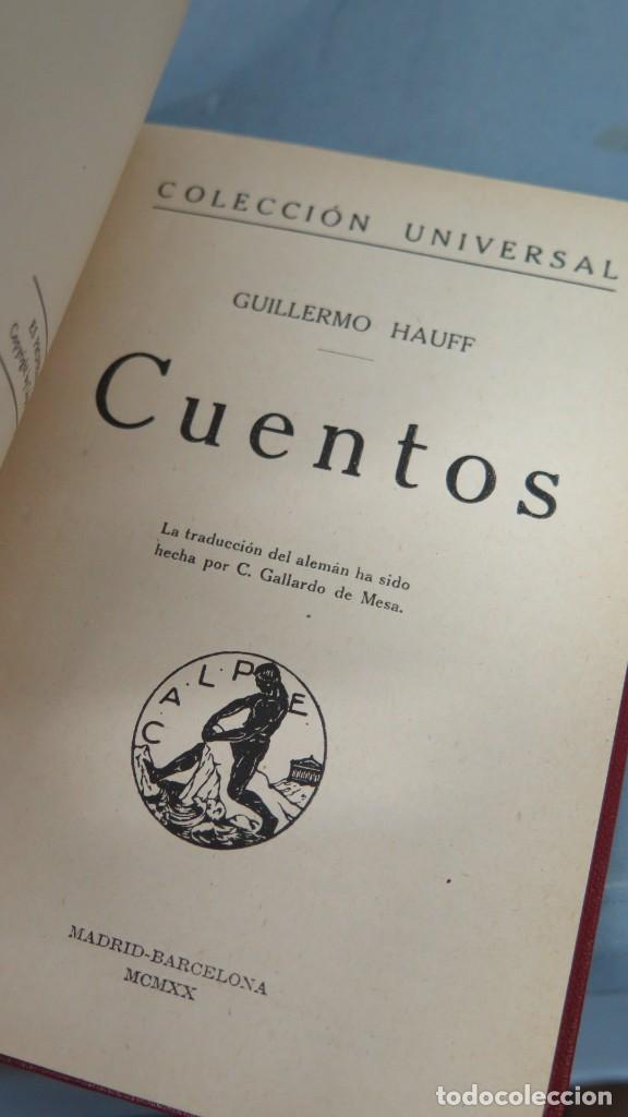 Libros antiguos: 1920.- CUENTOS. HAUFF - Foto 2