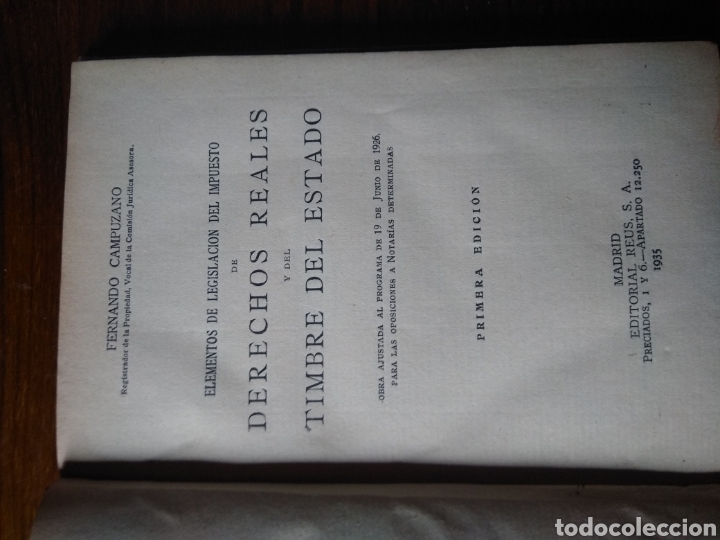 Libros antiguos: Derechos Reales y del Timbre del estado - Foto 3