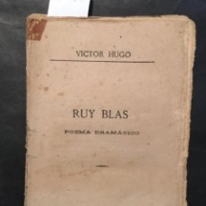 Libros antiguos: RUY BLAS, VICTOR HUGO, 1875