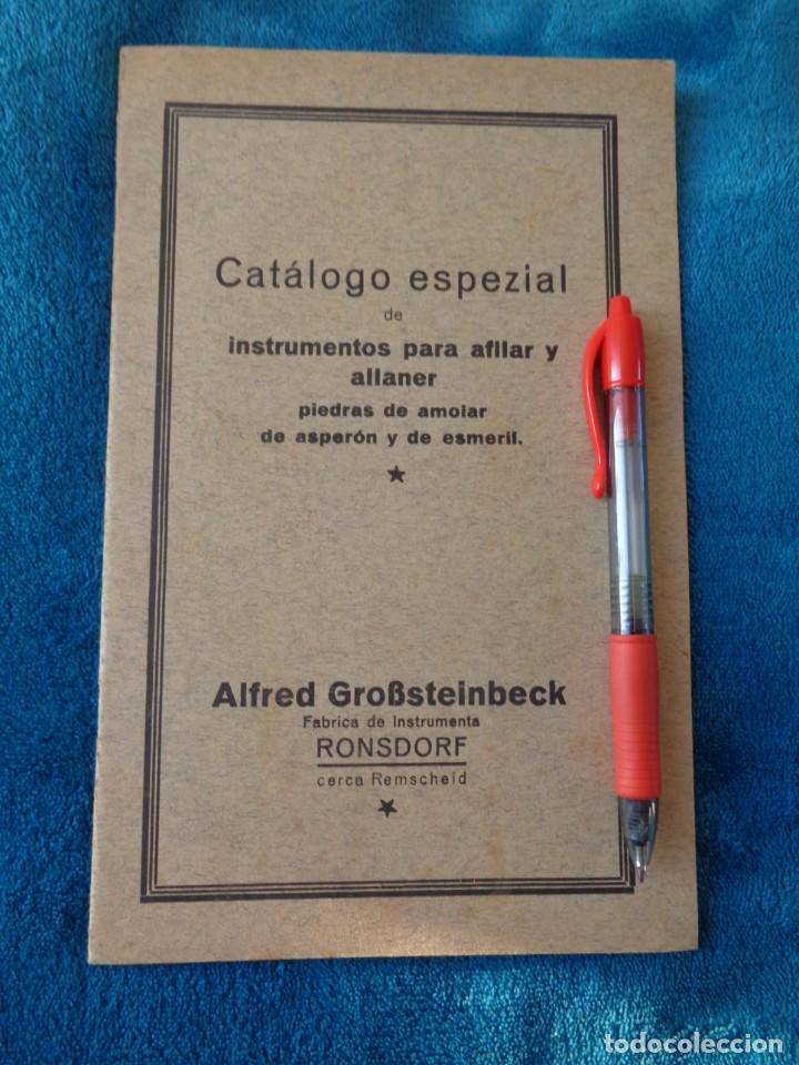 Antiquarische B&uuml;cher: CATALOGO DE MAQUINAS PARA AFILAR...EN ESPA&Ntilde;OL - a&ntilde;os 20/30