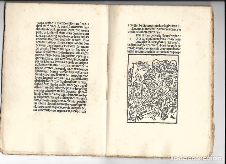 Libros antiguos: &rdquo;Art de be morir&rdquo; Facs&iacute;mil del a&ntilde;o 1905 - Foto 4