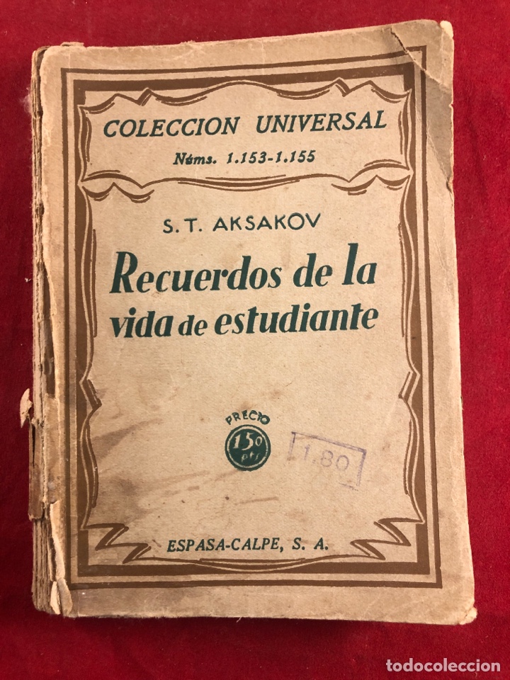 Libros antiguos: Recuerdos de la vida de estudiante - Foto 1