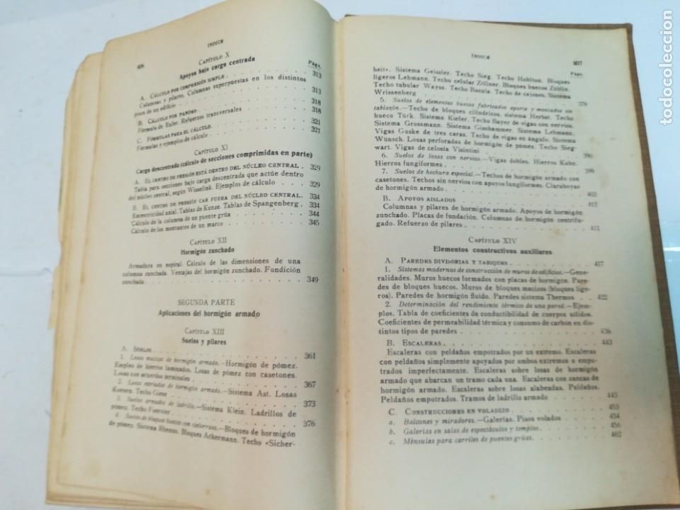 Libros antiguos: C. KERSTEN Construcciones de Hormig&oacute;n armado S988T - Foto 7