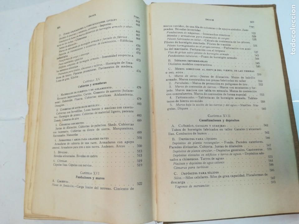 Libros antiguos: C. KERSTEN Construcciones de Hormig&oacute;n armado S988T - Foto 8