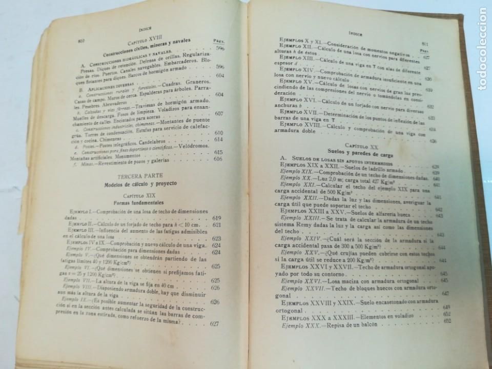 Libros antiguos: C. KERSTEN Construcciones de Hormig&oacute;n armado S988T - Foto 9